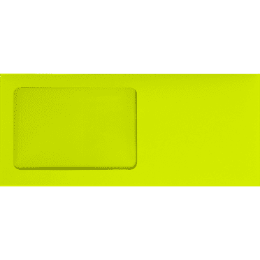LUXPaper #10 All Purpose Window Envelopes, 4 1/8 x 9 1/2, Wasabi, 50/Pack