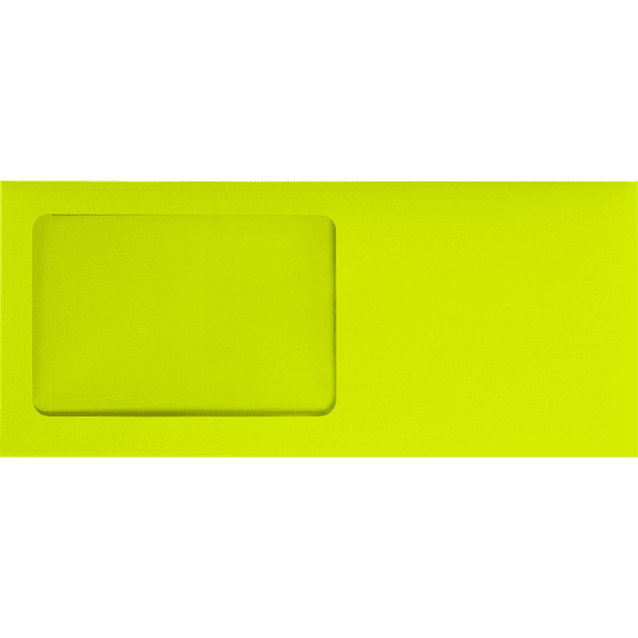 LUXPaper #10 All Purpose Window Envelopes, 4 1/8 x 9 1/2, Wasabi, 500/Pack