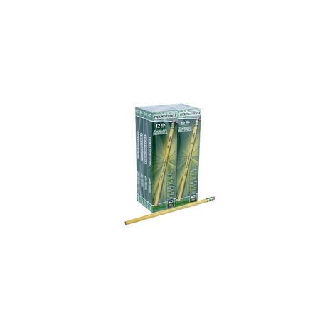 Wood-Cased Pencils, #2 HB, Yellow, Box of 96 (13882) Pack of 2, The World's Best Pencil with an exclusive #2 HB graphite core formula provides By Dixon (The Best Safe Box)