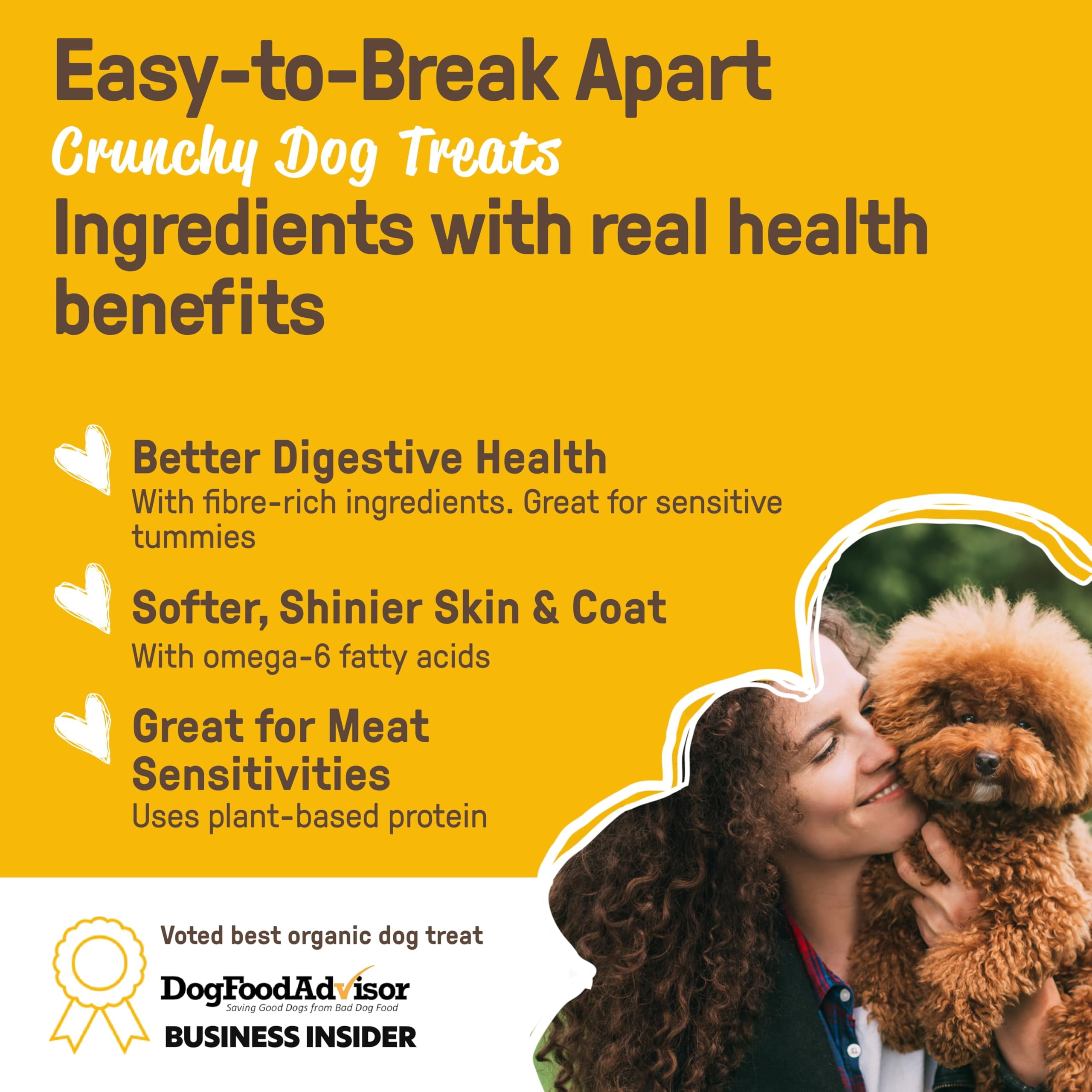 Cookie PAL Dog Treats, Crunchy Peanut FST1&nbsp;Butter Puppy Training Treats, Human Grade USDA Organic, Natural Dog Biscuits, 10oz (Pk of 3)