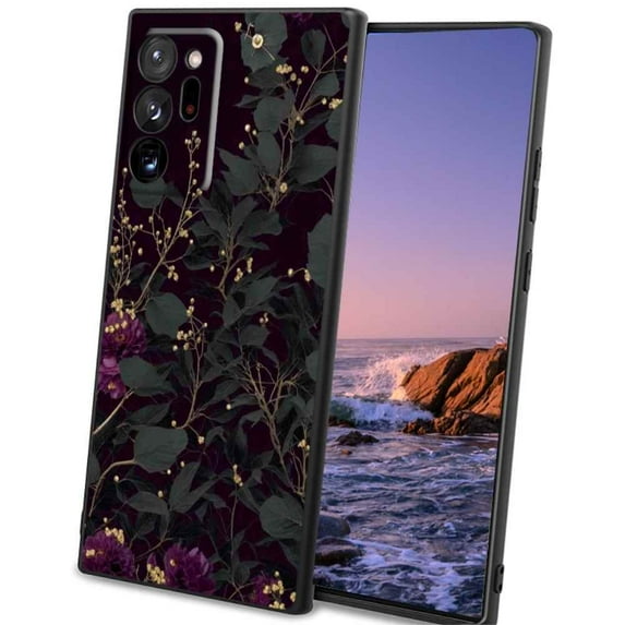 Gold-Floral-Dark-Grunge-Academia-aesthetic-3 Phone Case, Degined for Samsung Galaxy Note 20 Ultra 5G Case Men Women, Flexible Silicone Shockproof Case for Samsung Galaxy Note 20 Ultra 5G