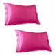 thumbnail image 1 of Color sólido de seda de imitación funda de almohada de seda sin cremallera funda de sobre, 1 of 7