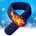 thumbnail image 2 of Leodye 1PCS USB Heated Scarf - Winter Neck Protection Warm Scarf for Christmas & Daily Use -33.5*3.9IN, 2 of 5