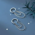 thumbnail image 5 of Solid 925 Sterling Silver Cuff Earrings Chain for Women Cartilage Wrap Earrings Helix Cuffs, 5 of 15