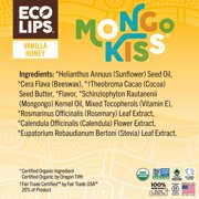 Eco Lips Organic Mongo Kiss Moisturizing Lip Balm, Vanilla Honey, 8-Count (0.15 oz. tubes)