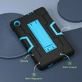 thumbnail image 2 of ELEHOLD Rugged Hybrid Case for TCL Tab 8 LE 2023 Tablet, Tri-Layers Hard PC Soft Silicone Hidden Kickstand Anti-Scratch Shockproof Heavy Duty Case for Kids Men Women,Black+Blue, 2 of 7