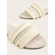 thumbnail image 4 of Women Orange Raw Trim Design Flat Sandals, Funky Open Toe Slide Sandals For Summer, 4 of 4