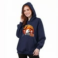 thumbnail image 5 of Pxxlle Funny Graphic Sweatshirts for Women with Hood Plus Size Long Sleeve Holiday Hoodies Oversized Pullover Tops with Pockets Navy XXXL, 5 of 6