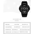 thumbnail image 2 of Mirar SMAEL 1632B Reloj deportivo multifuncional para exteriores para hombres Mujeres Reloj de pulsera de moda para parejas Reloj unisex con 50M Impermeable / Luminoso / Alarma / Cronómetro / Timbre p SMAEL Mirar, 2 of 7