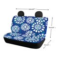 thumbnail image 4 of FUIALDOLG Blue White Daisy Non-Slip Replacement Seat Protectors Set of 2, Waterproof All Weather Car Back Seat Cover for Auto Car Interior, 4 of 4