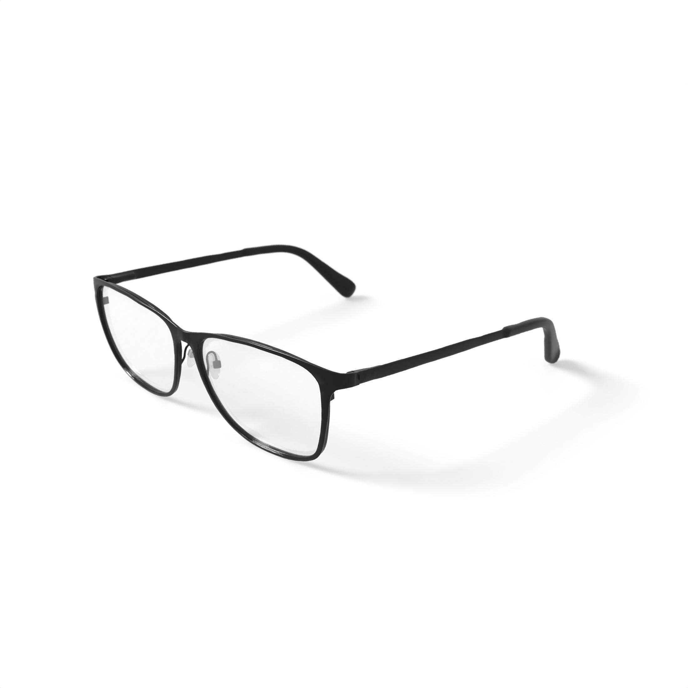 Walmart Men's Eyeglasses, MK09860, Black, 55-16-140, with Case