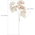 thumbnail image 2 of 2 piezas de tallos de hojas artificiales, hojas de ginkgo huecas falsas, púas de plantas de plástico, ramas, ramos de flores, arreglos florales para jarrón, boda, hogar, oficina, decoración, dorado oso de fresa Electrónica, 2 of 6