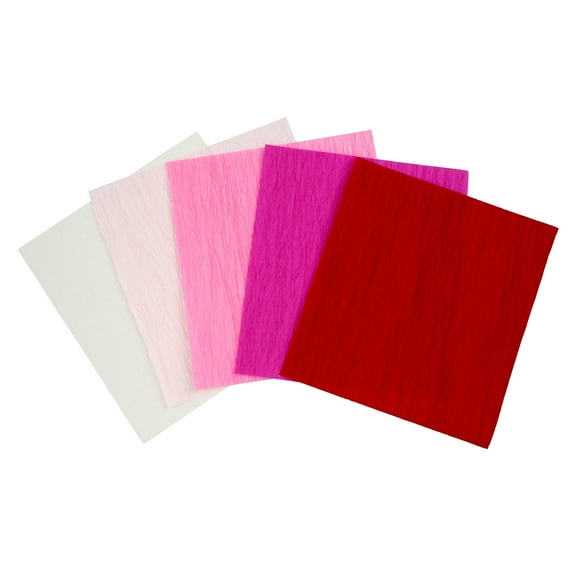 6" x 6.5" Floral Mix Crepe Paper by Recollections - Acid and Lignin Free Paper for Scrapbooks - Arts & Crafts - 6 Pack