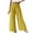 Yellow, variant on TSADFHJI Sparkly Skirt Womens Casual Solid Color Pressed Side Zipper Loose Casual Trousers Pants M Red