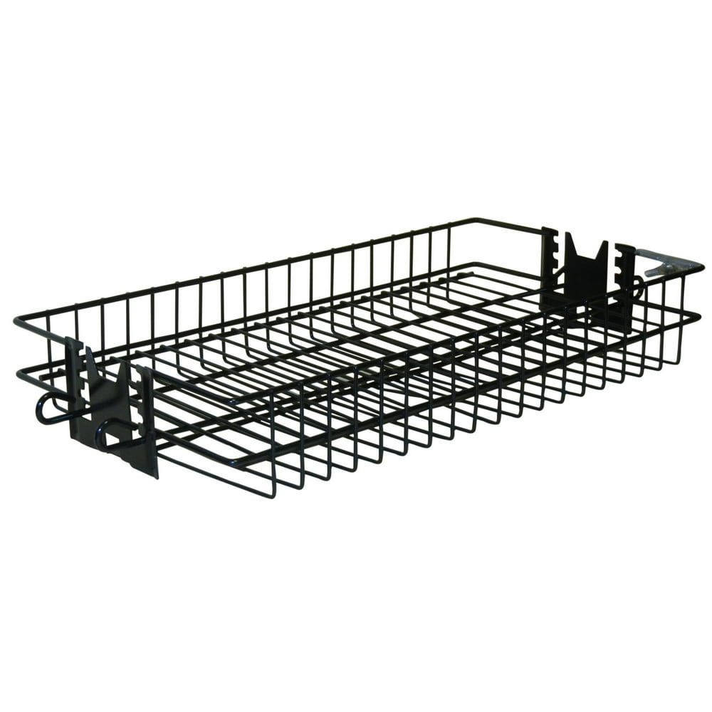 14" Stainless Steel Flat Spit Rotisserie Grill Basket