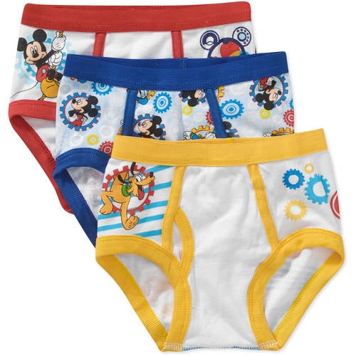 Mickey Mouse Toddler Boys Underwear, 3 Pack