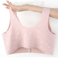 thumbnail image 7 of Aofany Women Plus Size Seamless Bras No Rims Push Up Front Opening Buckle Bra Comfy Breathable Daily Underwear, 7 of 7