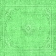thumbnail image 1 of Ahgly Company Indoor Square Abstract Emerald Green Modern Area Rugs, 7' Square, 1 of 4