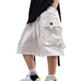 thumbnail image 4 of UACY Cargo Shorts Boys Y2K Baggy Knee Length Athletic with Pockets Hiking Waterproof Black Pants Summer Outfits ﻿, 4 of 6