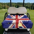 thumbnail image 2 of Psesaysky Golf Cart Seat Covers (With an extra handle) Seat Blanket, with 4 Front Pockets, Fits for EZGO, Yamaha, Club Car, Epic and Other 2 Person Seats, All Seasons (UK Flag), 2 of 8