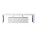 thumbnail image 4 of Aukfa TV Stand with 2 Cabinets for TVs up to 70" - White, 4 of 8