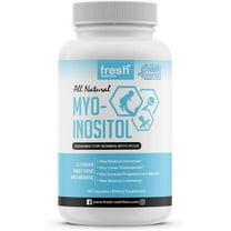Fresh Nutrition Myo-Inositol Supplement - 2200mg Strongest NMR Verified 120 Caps
