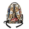 thumbnail image 2 of SCRAWLGOD Independence Day American Flag Wolf Tree Print Casual Backpack for Girls Boys, Lightweight Laptop Daypack for Daily Use Travel Work School, Classic Casual Basic Unisex Style, 2 of 6