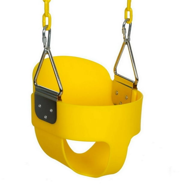 HeavyDuty Full Bucket Toddler Swing Seat with AntiPinch Plastic