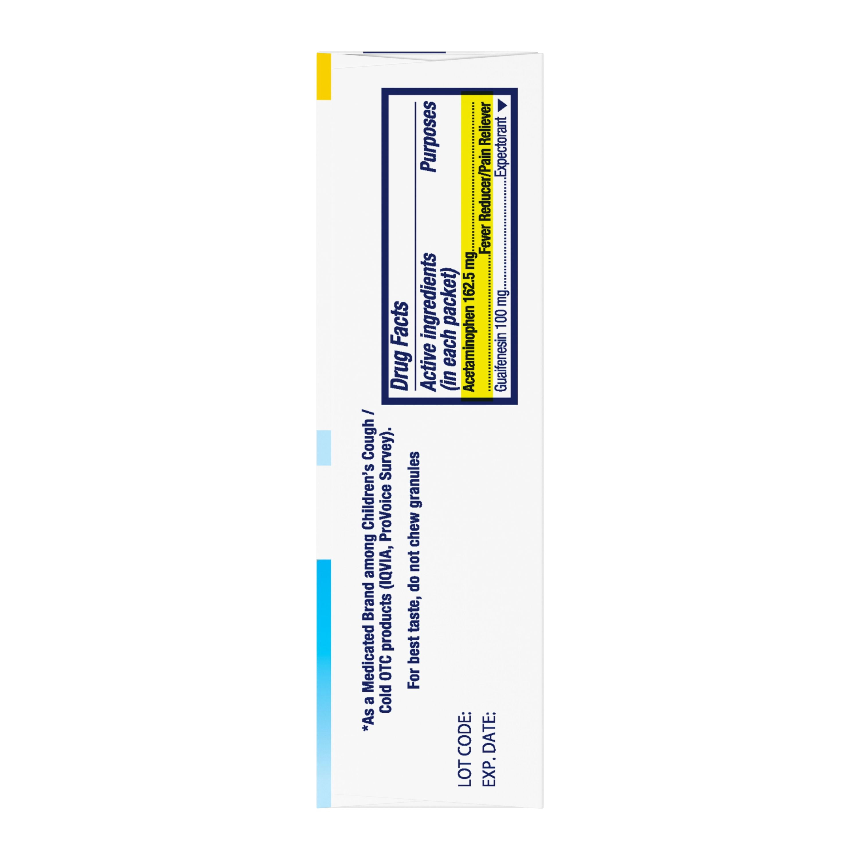 Mucinex Children's Cold and Flu Medicine & Expectorant for Kids, OTC Relief, Strawberry Vanilla Flavor Mini-Melts, 12 ct
