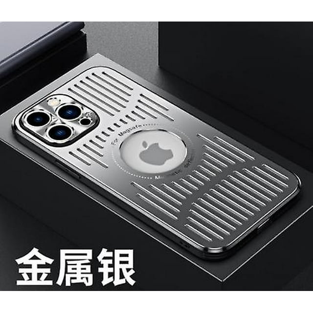 Back Hollow Heat Dissipation Magsafe Case Compatible Iphone 14 Pro Max/14 Pro/14 Plus/14 Armor Metal Cooling