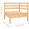 thumbnail image 4 of vidaXL Garden Corner Sofa Solid Wood Pine, 4 of 4