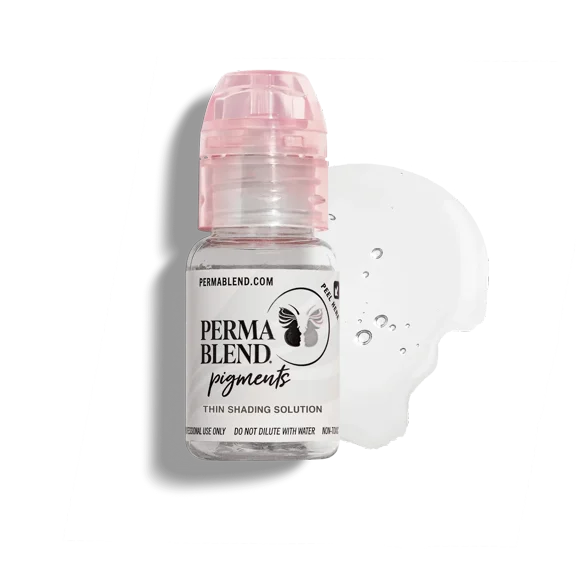 Perma Blend Permanent Makeup for Modifying Colors, Used for All Permanent Makeup Procedures - Shading Solution Thin 1/2oz
