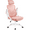 White/Pink, variant on Yaheetech Adjustable High Back Mesh Office Chair with 90° Flip-up Armrest, Black