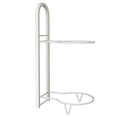 thumbnail image 1 of koolsoo 2 Layer Basketball Display Rack Balls Storage Rack for Rugby Ball Gym Soccer White, 1 of 9