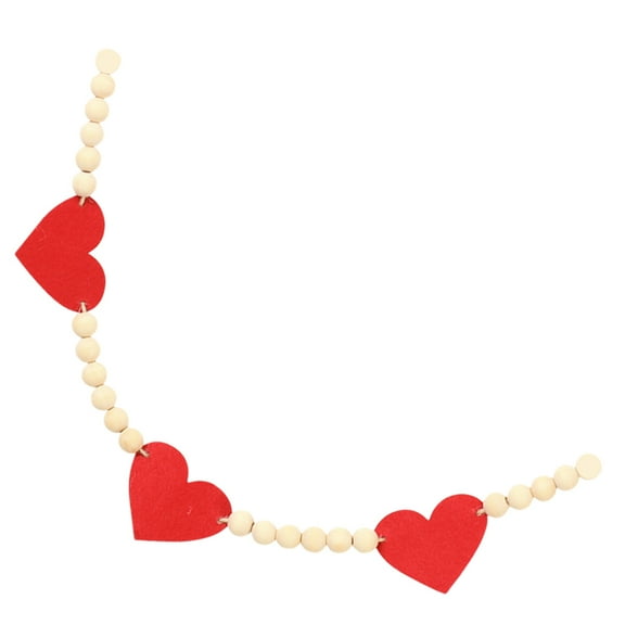 MLINS  Beaded Love Tag Farmhouse Beads Garland Wall Hanging Garlands Christmas Prayer