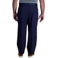 thumbnail image 3 of HAGGAR Mens Cool Right Performance Flex Solid Classic Fit Pleat Front Pant, Midnight, 44 x 32, 3 of 4