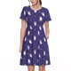 thumbnail image 1 of Easygdp Astronaut Rabbit para Vestido Transpirable de Mujer, Vestido Suelto de Manga Corta con Pliegues y Bolsillos para el Verano, 1 of 6