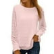 thumbnail image 1 of Blusa de gasa con manga larga y cuello redondo para mujer, para oficina, hogar y trabajo, 1 of 6