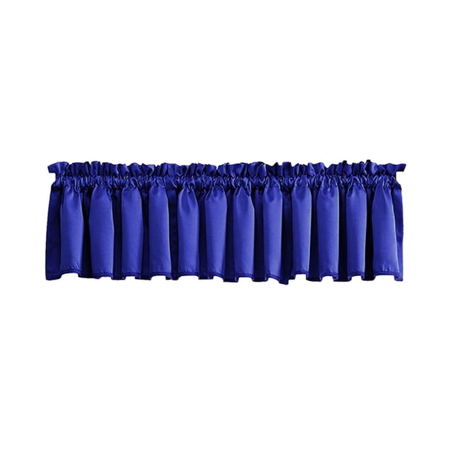 Valances For Windows Solid Color Cottage Style Curtain Rod Pocket Window Valance For Living Room Or Kitchen 18 In X 54 In