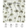 thumbnail image 5 of Summer Tropical Bed Skirt Green Palm Trees Bed Skirts Queen Size 16 Inch Drop, Wrap Around Dust Ruffle&nbsp;Bedskirt with Adjustable Elastic Belt for Queen Size Beds, 5 of 7