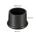 thumbnail image 2 of Uxcell 26mm/1.02" ID Silicone Bottle Caps Reusable Sealer Cover Black 6 Pack, 2 of 5