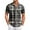 Gray, variant on Men's Casual Short-sleeved Shirt Slim Fit Stylish Men's Hawaiian Print，Size M-3XL