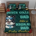 thumbnail image 2 of Border Collie Dad Like a Regular Dad Only Cooler Happy Father's Day Quilt Bedding Set Borders Dog Lovers Gifts Idea 1 Blanket Bed Cover 2 Pillowcases - 02007, 2 of 5