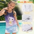 thumbnail image 4 of Psesaysky Axolotl Star Tankini Swimsuits for Girls Modest Tank Tops with Shorts 2 Piece Bathing Suits for Teens Girl 6-15 Years, 4 of 7