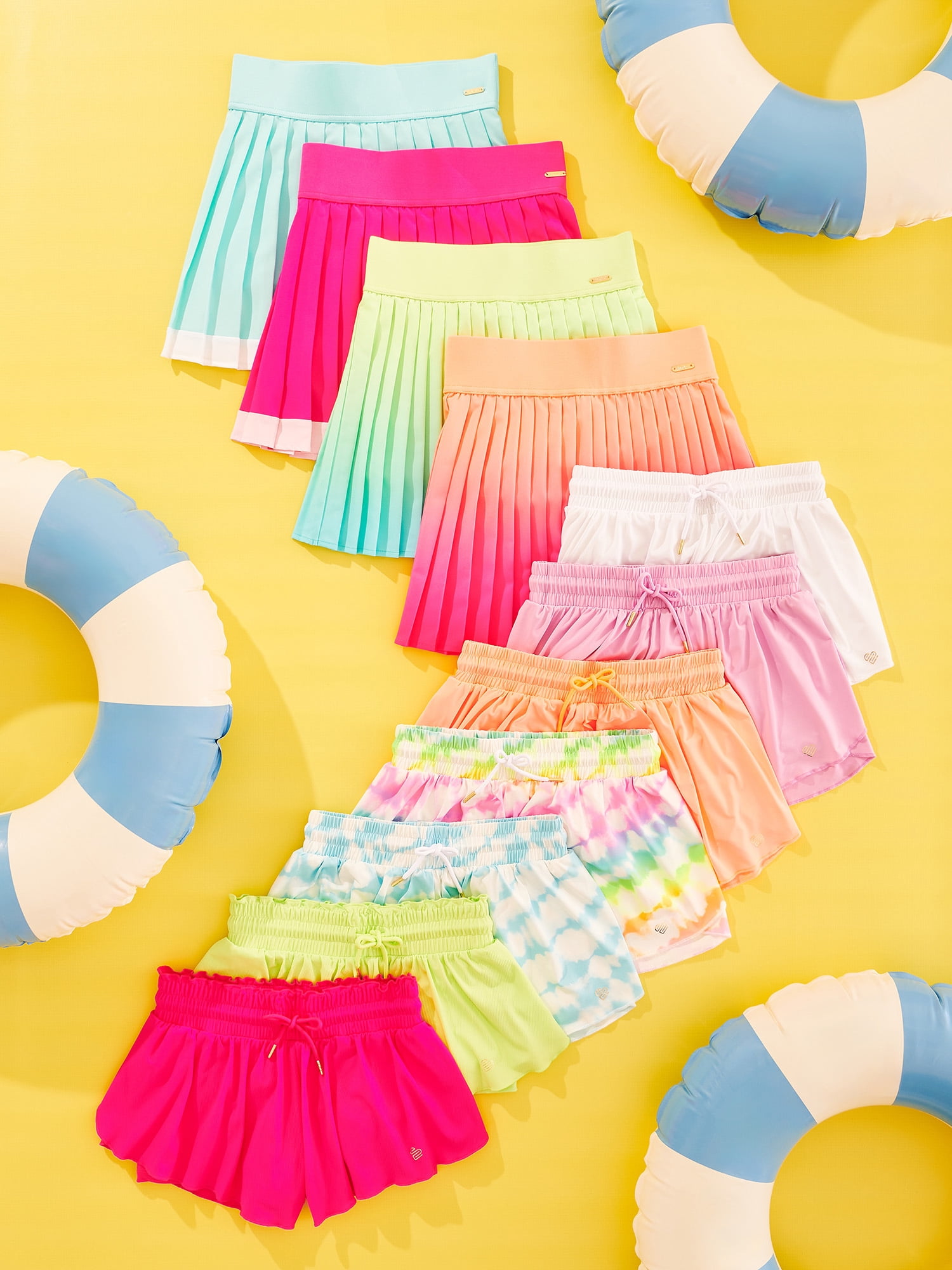 Justice Girls Ombre Pleated Skort, Sizes XS - XLP - Walmart.com
