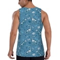 thumbnail image 3 of Gaeub Dinosaur Skull Men's Athletic Tank Top, Workout Sleeveless Shirts, Running Tank Tops for Gym, Running, Training - 4X-Large, 3 of 9