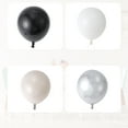 thumbnail image 3 of Unique Bargains 20 Pcs Latex Party Balloons for Birthday Black White Gray Silver Tone, 3 of 6