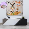 thumbnail image 4 of Trick or Treat Miniature Pinscher Funny Mummy Cosplay Pumpkin Candy Basket Tapestry Mini Pin Dog Lover Wall Hanging Backdrop Home Decor - 12016, 4 of 5