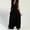 Black, variant on Idoravan Women's Plus Size Tops Clearance Fashion Womens Solid Casual V-neck Long Sleeve Loose Jumpsuit Shirt