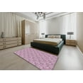 thumbnail image 5 of Ahgly Company Machine Washable Indoor Square Transitional Bashful Pink Area Rugs, 3' Square, 5 of 7